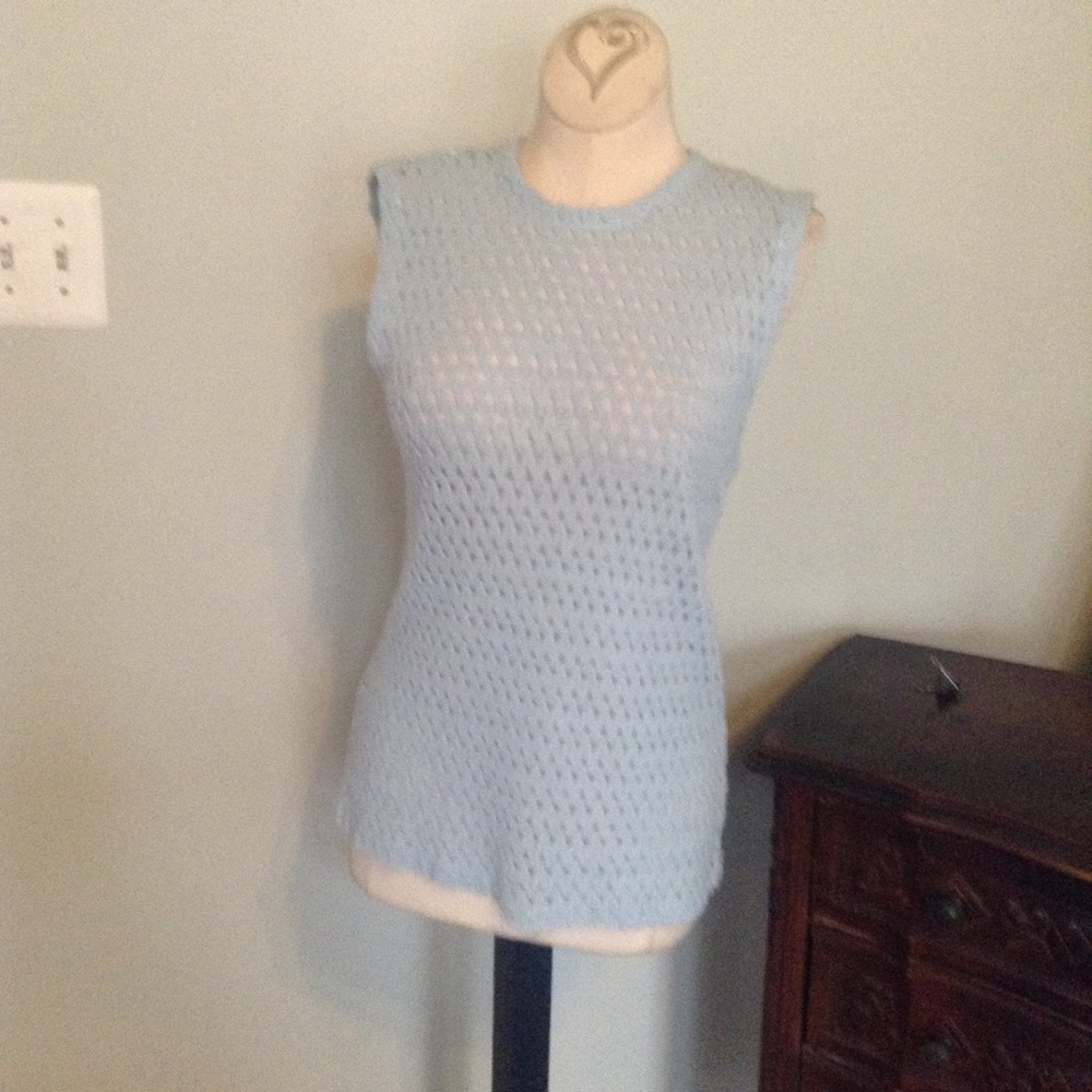 Vintage 60's Knit Sleeveless Top/she'll